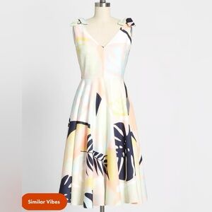 ModCloth x Hutch In Summery Tie-Shoulder Dress